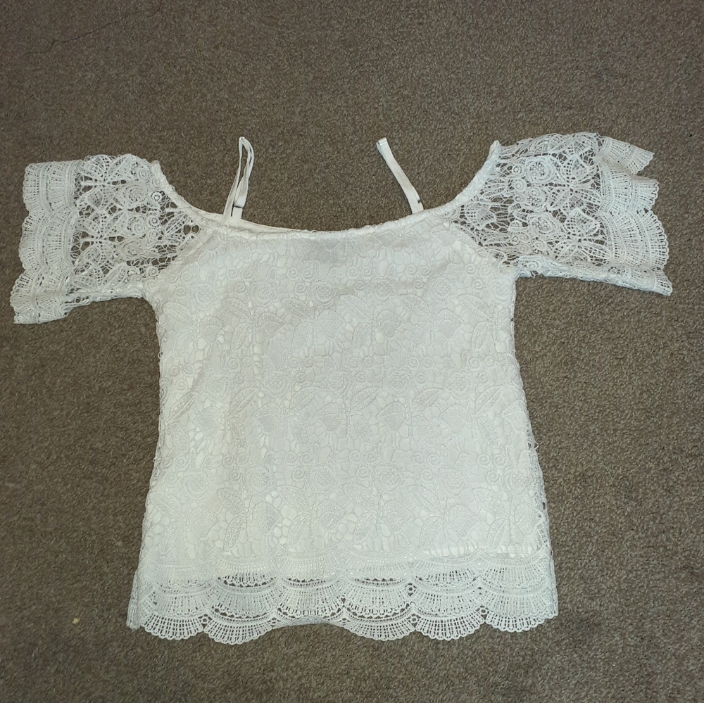 Miss Chievous Lace Shirt Size S